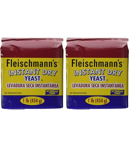 2 Packs Fleischmann's Instant Dry Yeast 1 lb. each Fast Shipping