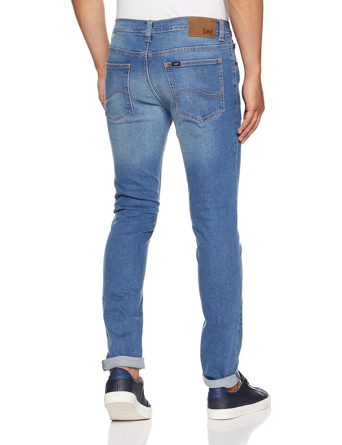 lee men's skinny fit jeans