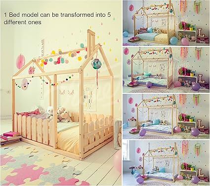 Lit Montessori Pour Les Tout Petits Avec Des Lattes 140x70 Amazon Fr Cuisine Maison
