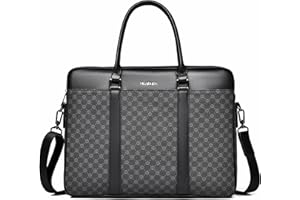 FSD.WG FSD. WG Business Bag Leather Messenger Bag Water Resistant Business Travel Briefcase Handbag Briefcase for Men