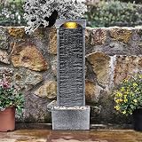Teamson Home Garden Water Feature LED Lights Pump Slate Effect 98cm view 3