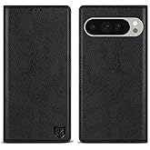 ZZXX for Google Pixel 10 Pro XL Wallet Case with [RFID Blocking] Card Slot Stand Strong Magnetic Leather Flip Fold Protective Phone Case for Google Pixel 10 Pro XL Case Wallet(Black-6.8 inch)
