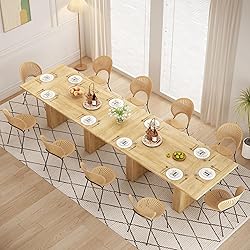 weselon 78 Inch Dining Table for 6 8 10, Modern