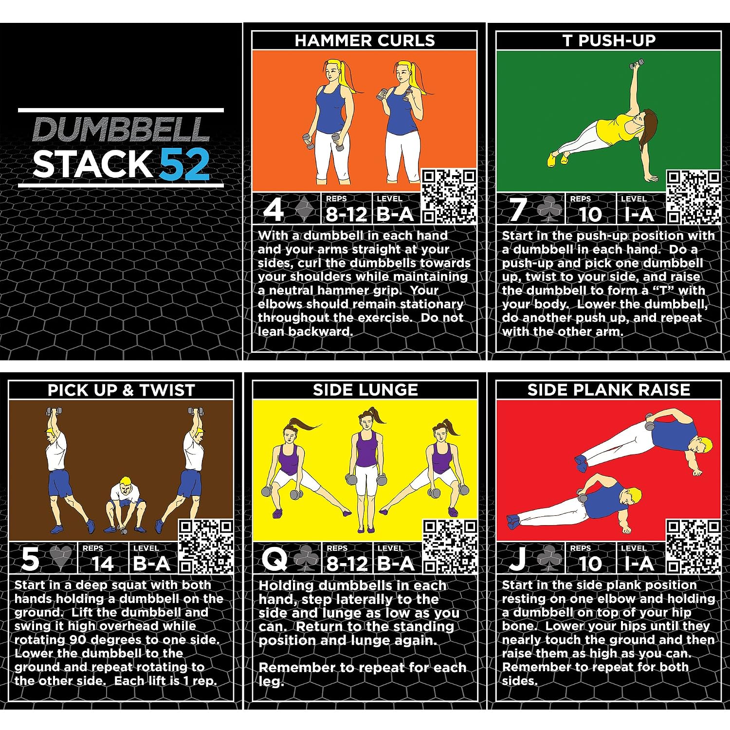 Game Card Playing Workout Dumbbell Cards Exercise Dumbbell 52 Stack Video Fitness Gym Home 