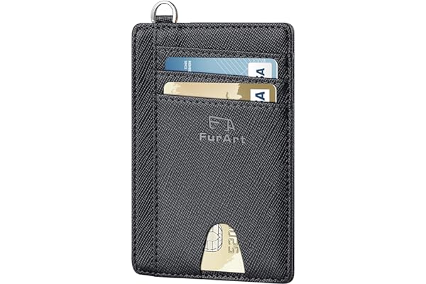 FurArt Slim Minimalist Wallet, Front Pocket Wallets, RFID Blocking, Credit Card Holder for Men&Women