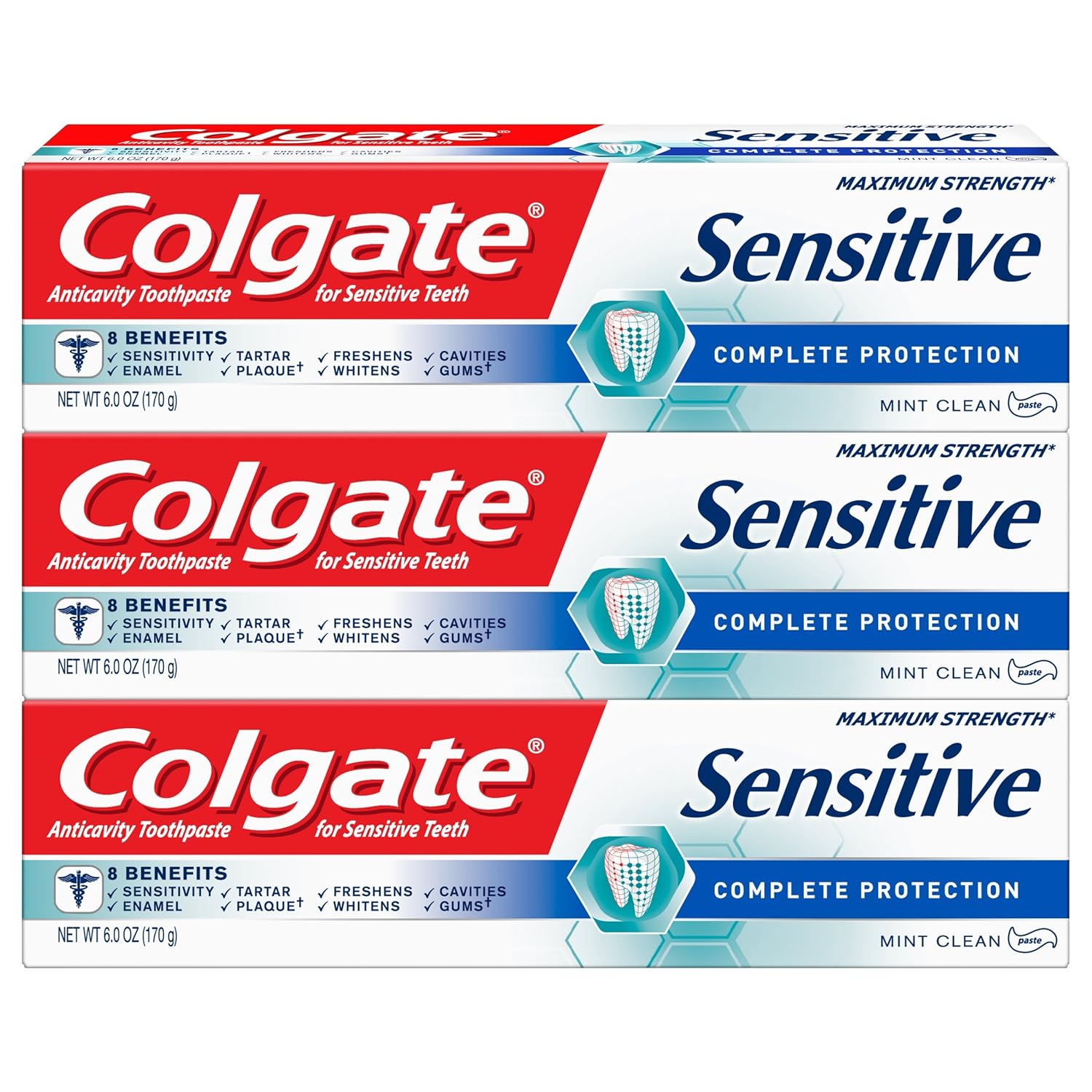 Sensodyne Sensitivity Toothpaste for Sensitive Teeth in Mint (2Pack