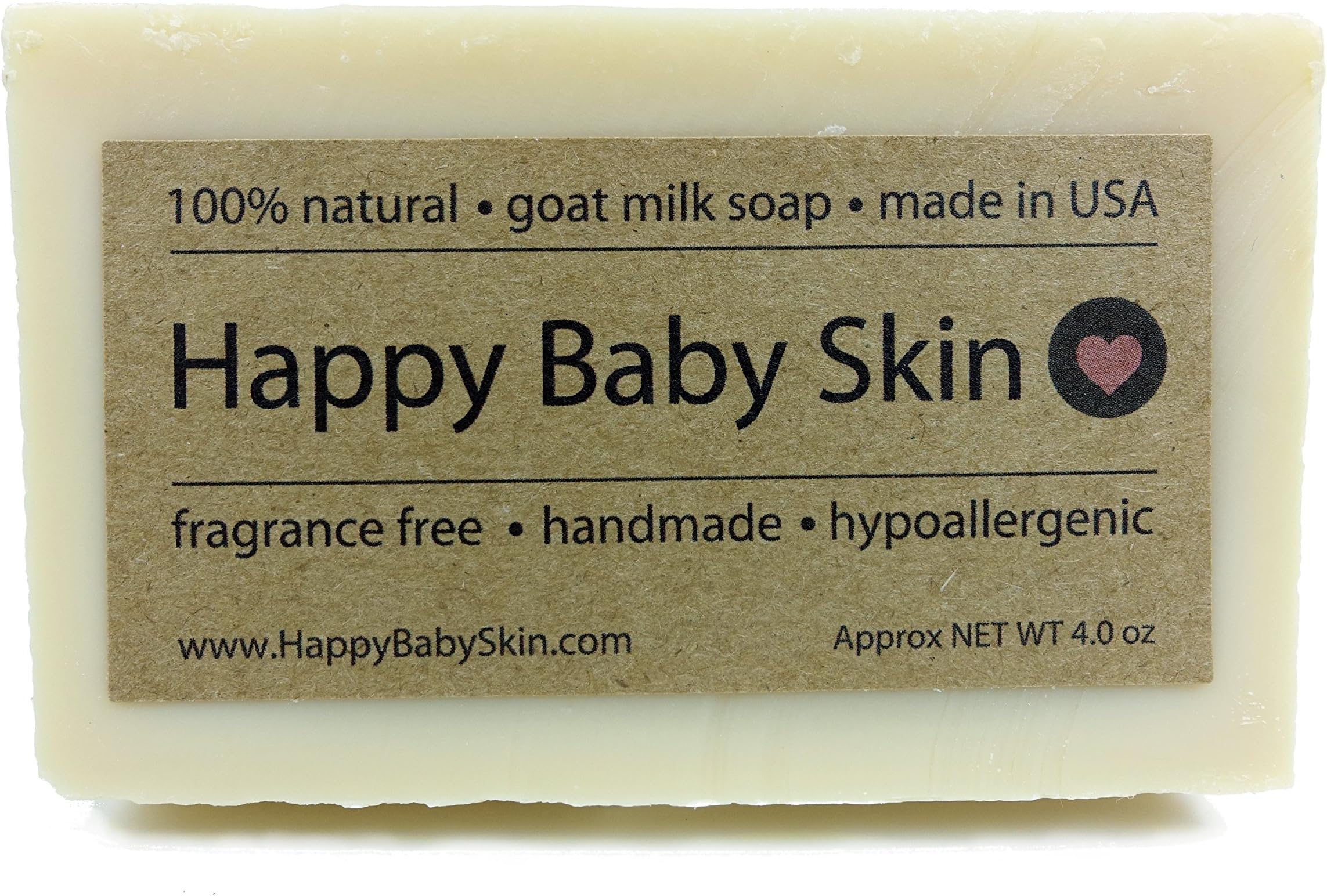 Baby Bar Soap 100% Pure All Natural Goat Milk Soap, 4 Oz Bars (3 Pack)