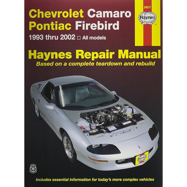 Chilton Repair Manual For 1993-1998 Chevy Camaro & Pontiac Firebird - 1997 Edition 3 thumbnail image