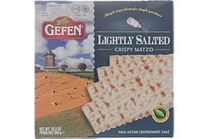 Gefen, Lightly Salted Matzo, 10.5oz (3 Pack) Traditional Style Matzo