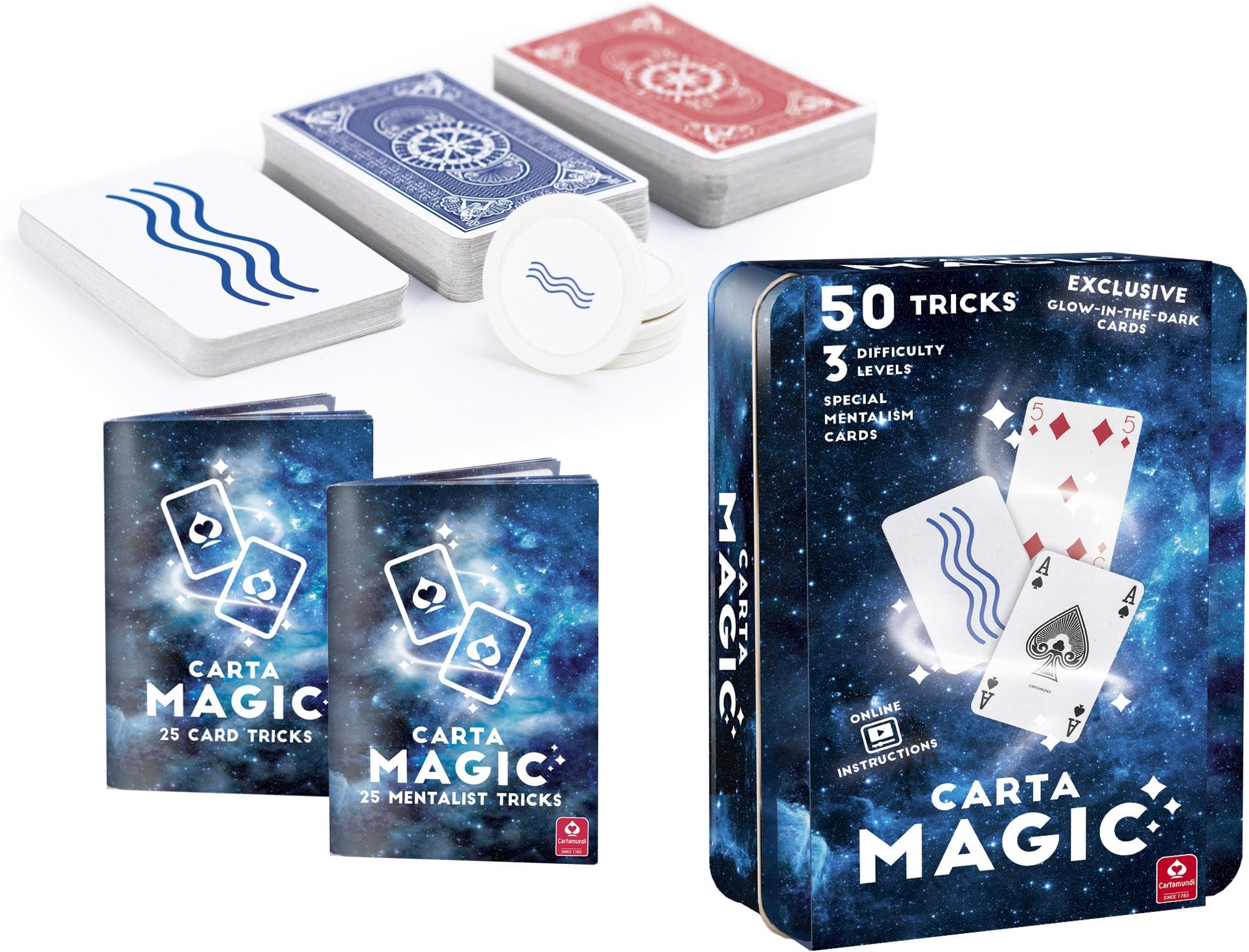 Cartamagic 50 Childrens Card Magic Tricks Set