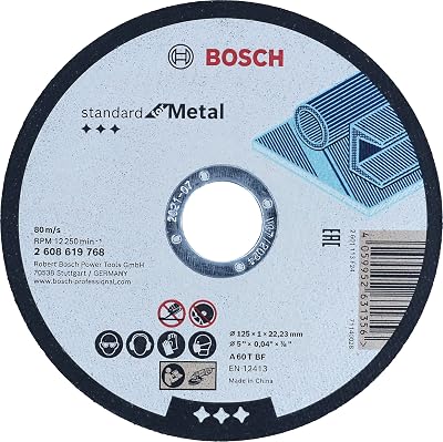 Bosch Professional Standard for Metal Straight Cutting Disc Ø115 x 1 x 22.23 mm