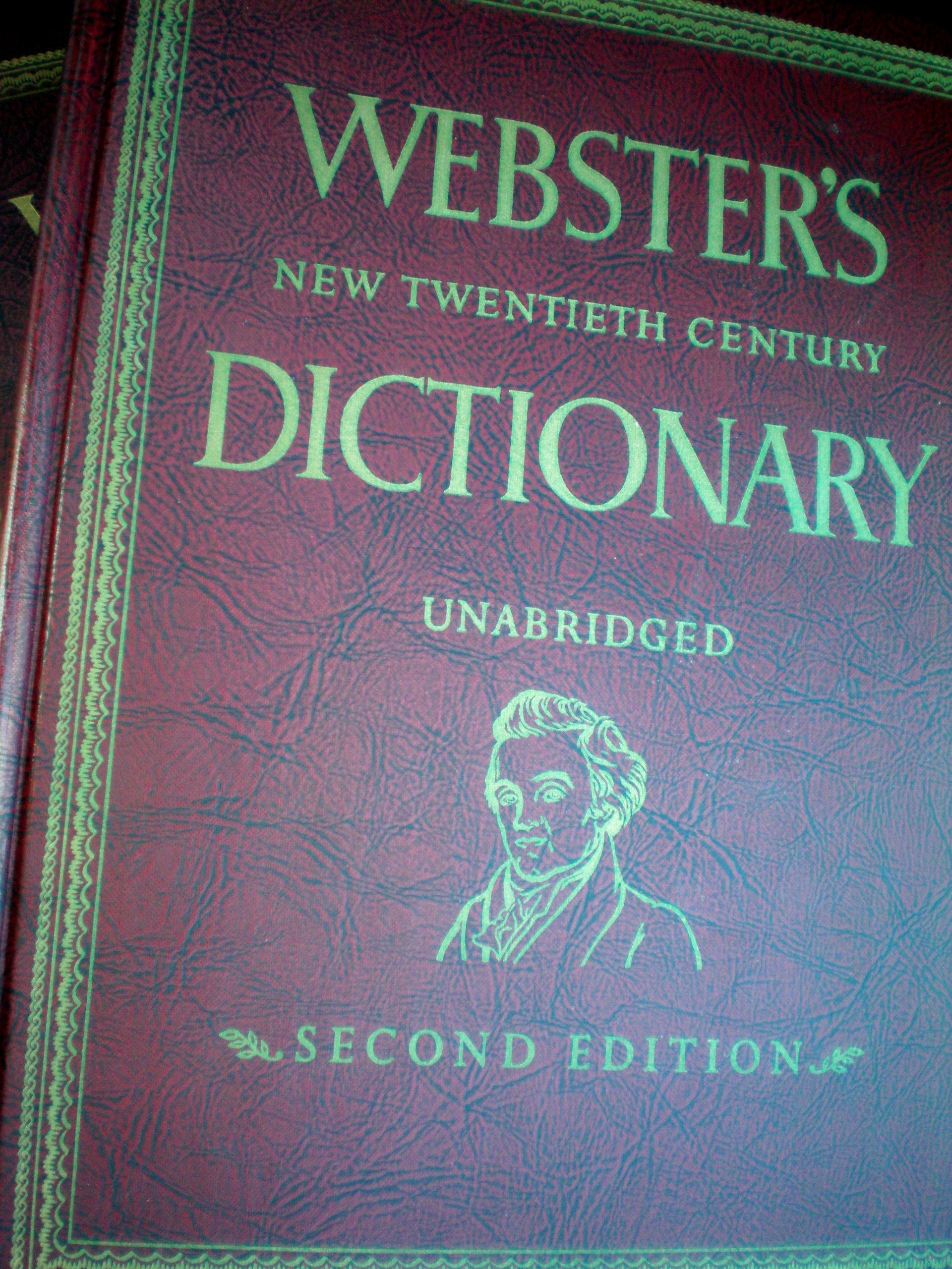 2 Volume Set Webster S New Twentieth Century Dictionary Unabridged Second Edition With Endpages Showing The Indo European Family Languages 1960 As Shown Amazon Com Books