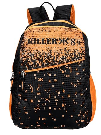 Killer Eco Black Polyester 25 Litre Small Kids School Bag