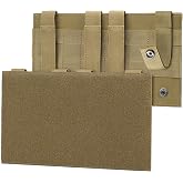 Pitozer Molle Loop Panel for Tactical Backpack Plate Carrier 1Pcs, Large | 10,2x5,9" Military Patch Board Display Holder Panel Molle Accessory for Hook-Backing Pouch Mounting Placard Platform for Vest