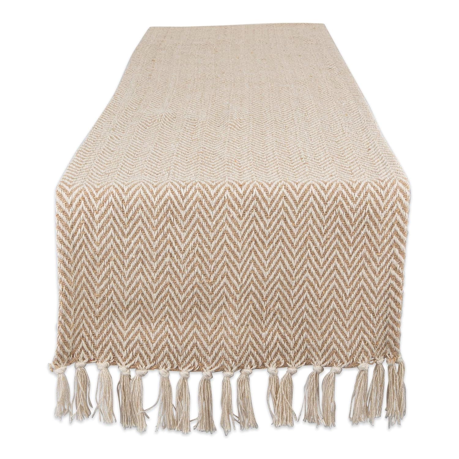 DII Braided Farmhouse Table Runner, 15 x 72 inches, Stone