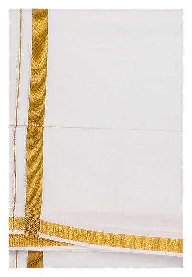 Men's Cotton Dhoti (White)