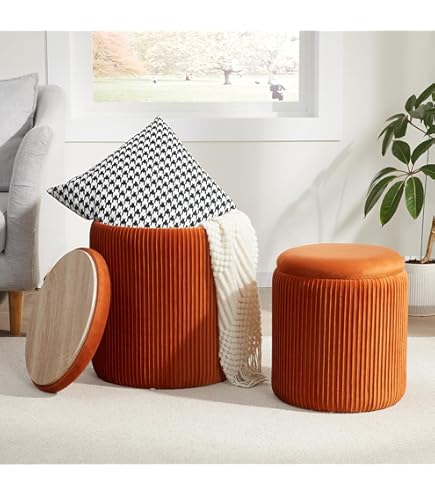 Meritalia orange ottoman オットマン　イタリア Meritalia orange ottoman オットマンイタリア