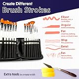 Crafts 4 ALL Acrylic Paint Brushes 18 Pack Nylon Hair Art Set view 3
