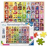 Ravensburger - Disney Color Palette - 100 Piece Jigsaw Puzzle - Exciting, Colorful Grid of Disney and Pixar Favorites - Mickey & More - Premium Quality - Ideal Gift - Screen-Free Fun - Children Age 6+