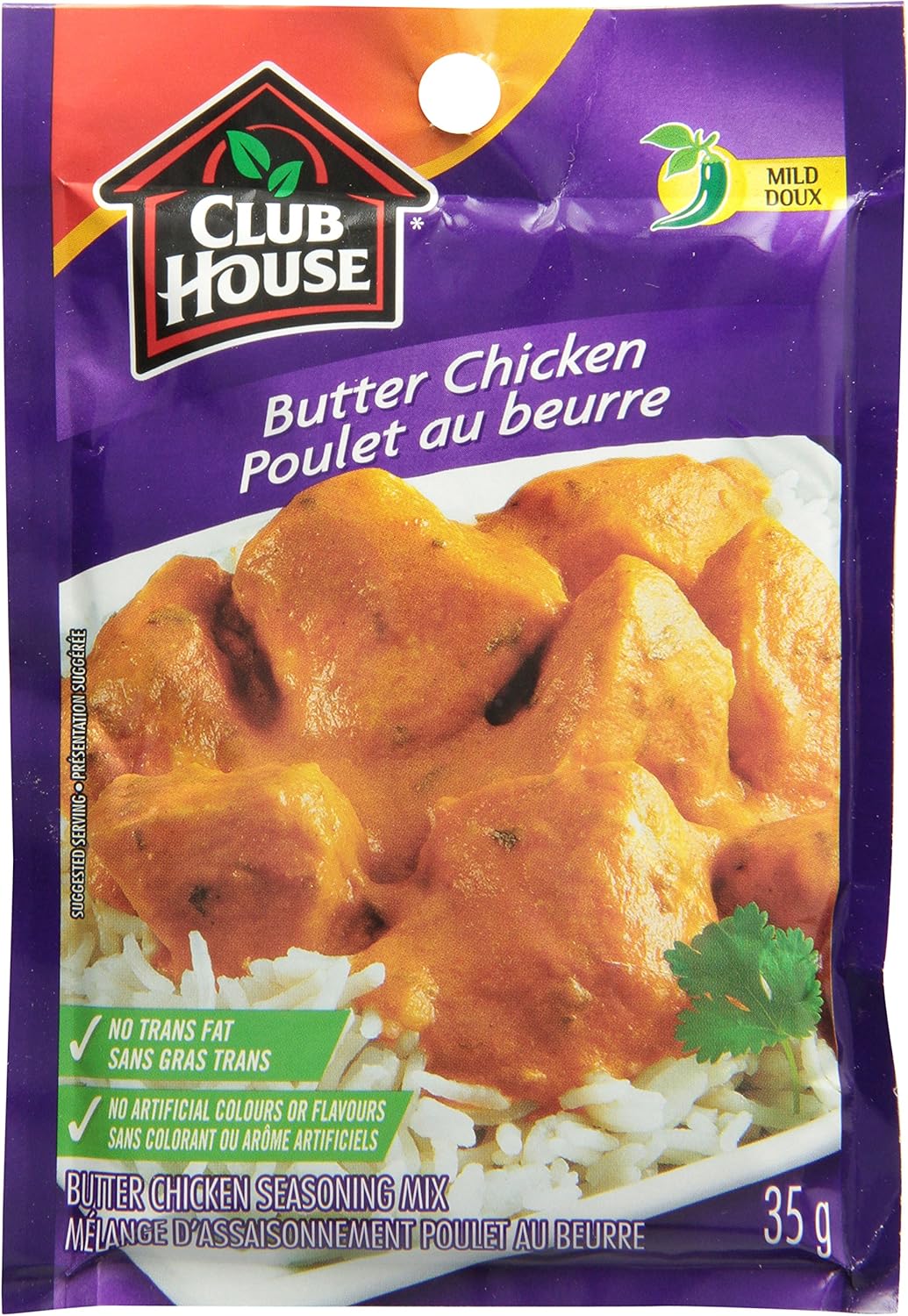 Club House Butter Chicken Seasoning Mix, 35gm, 12-count ...