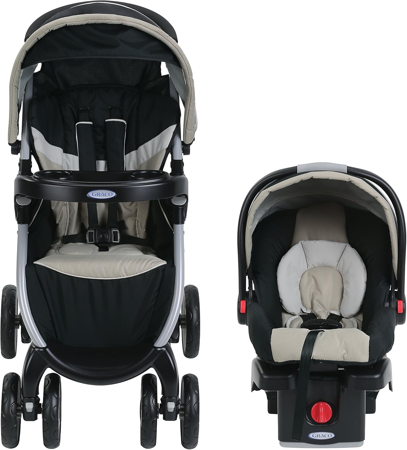 graco fastaction fold stroller and infant car seat travel system