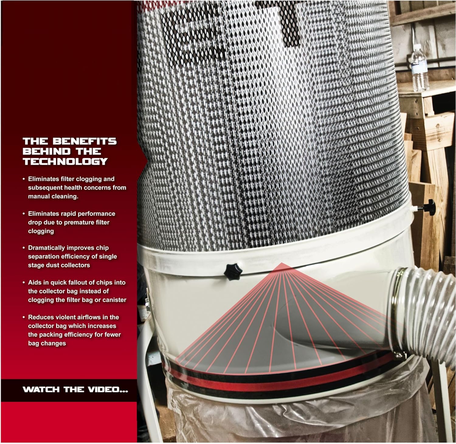 Jet DC-1100VX-CK Dust Collector 1.5HP 1PH 115/230-Volt 2-Micron Canister Kit - - 