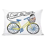 One Bella Casa C'est La Vie Throw Pillow Cover by