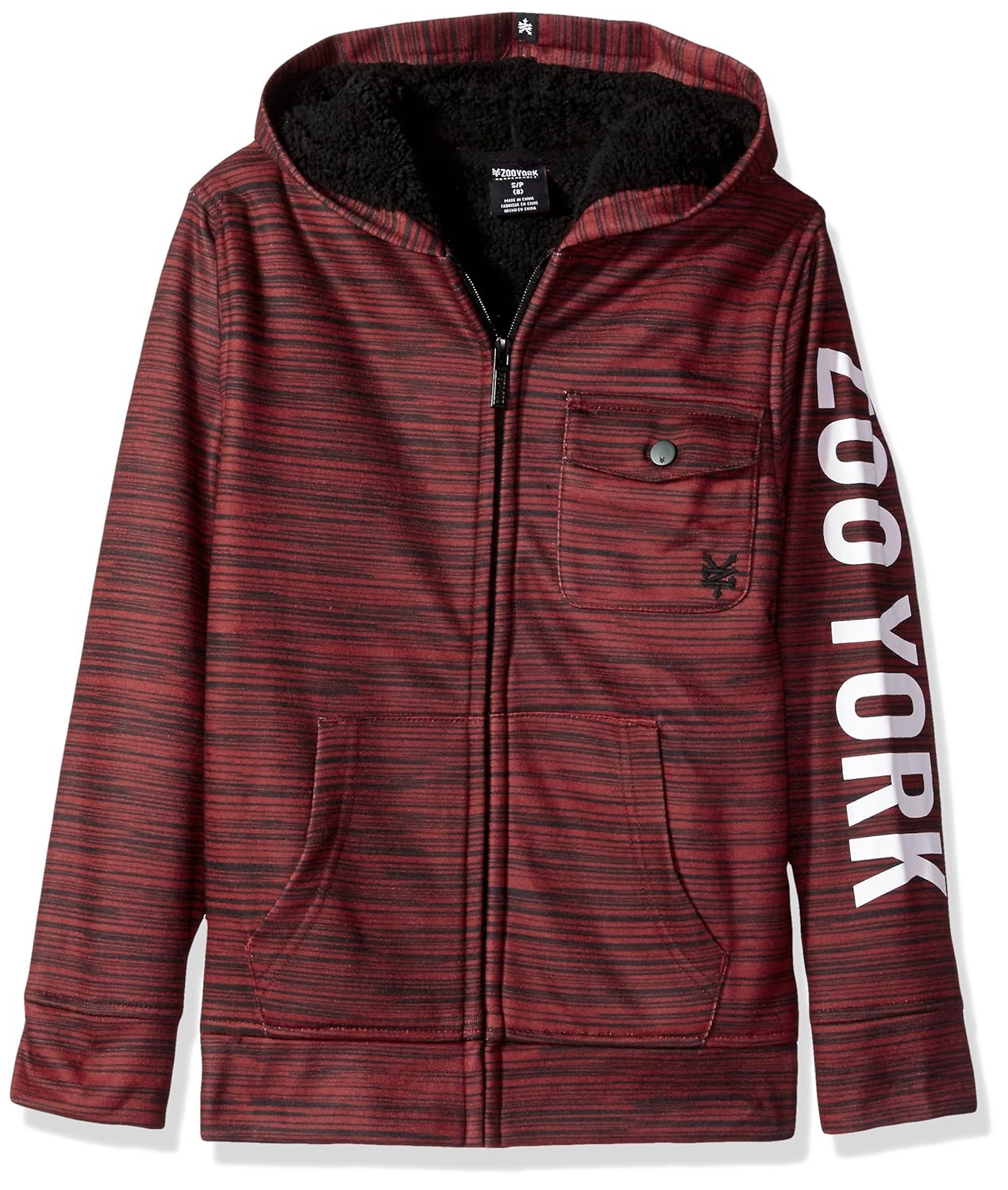 zoo york sherpa hoodie