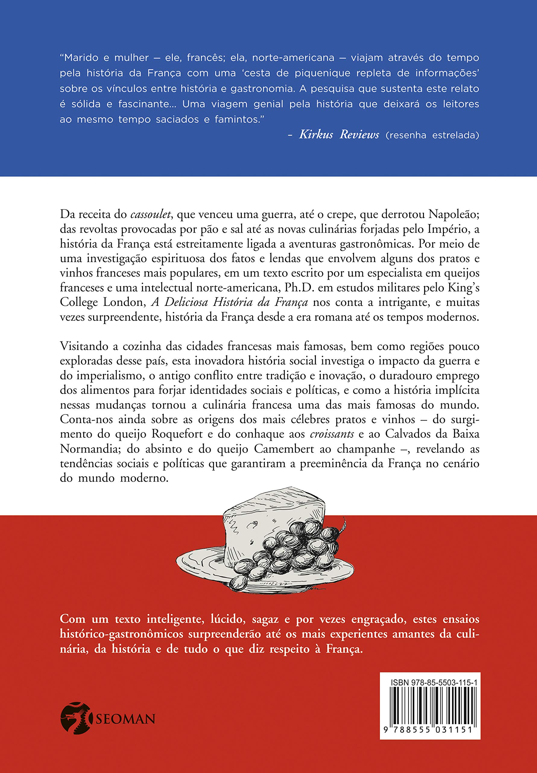 Livro 'A Deliciosa História da França' por Stéphane Hénaut   e Jeni Mitchell