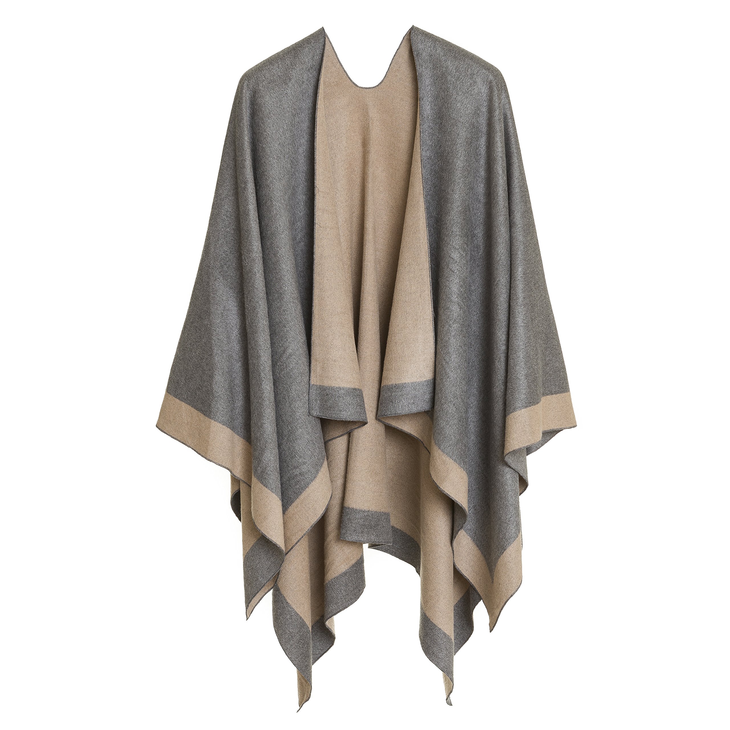 Women's Shawl Wrap Poncho Ruana Cape Cardigan Sweater Open Front for Fall Winter Women's Shawl Wrap Poncho Ruana Cape Cardigan Sweater Open Front for Fall Winter