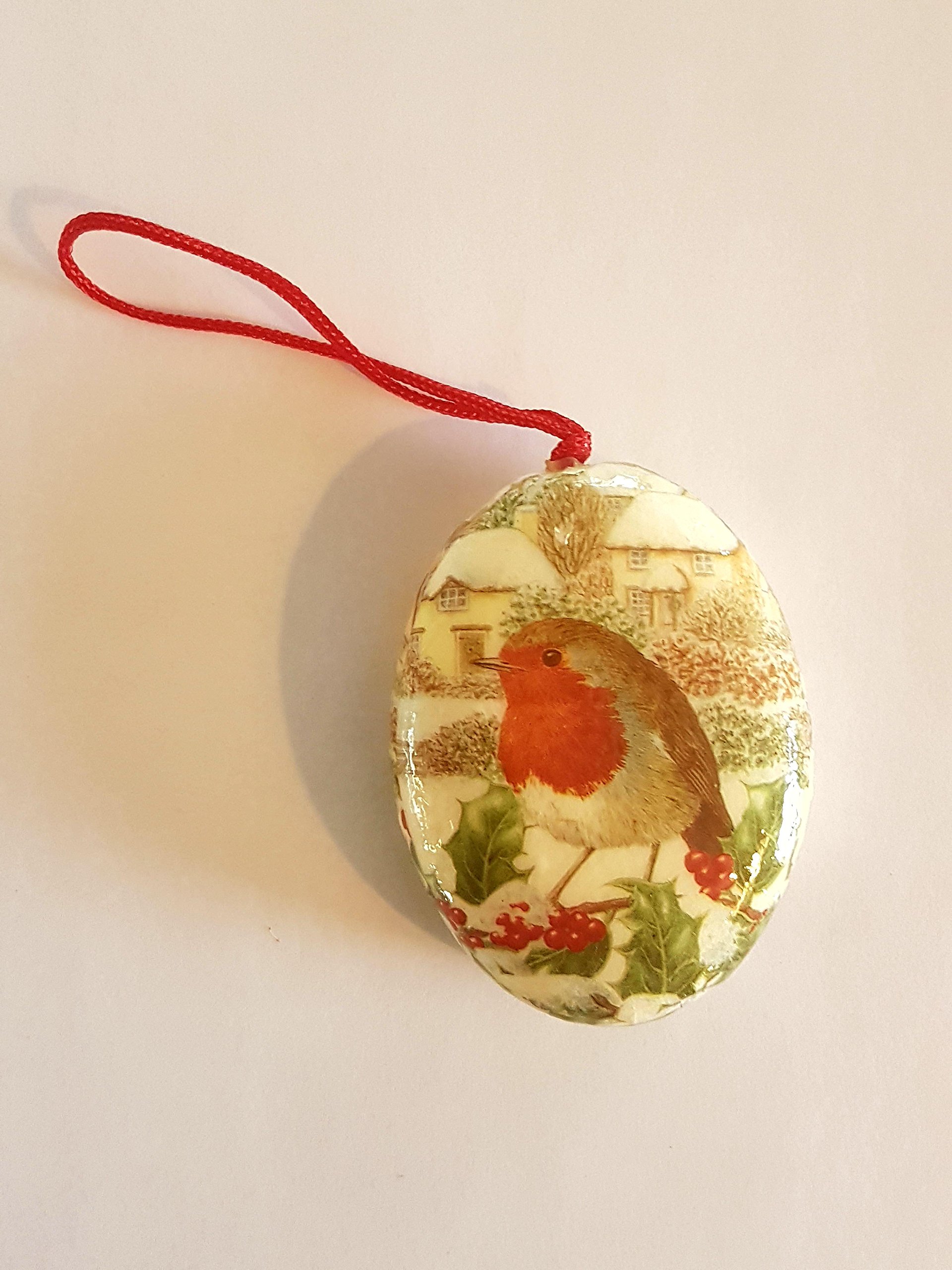 Robin Set of 6 Christmas Tree Bauble Decorations