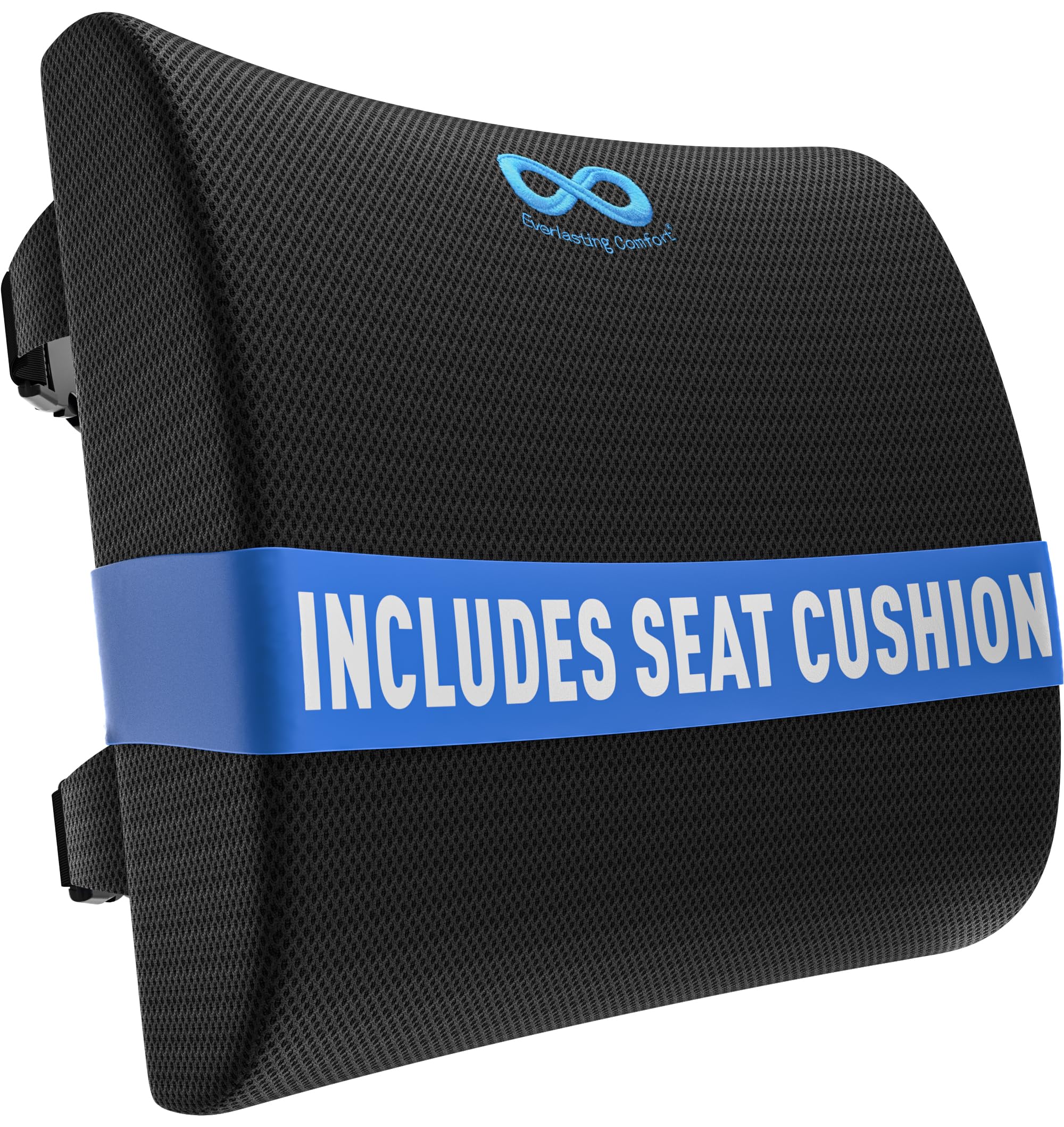 Photo 1 of Everlasting Comfort Lumbar Support Pillow for Office Chair - Memory Foam Back Cushion for Car Seat - Promotes Better Posture, Back Pain Relief - Ideal Gaming and Desk Chairs Work and Home Essentials