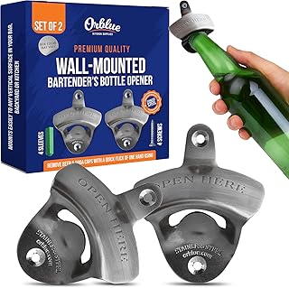 ORBLUE Flaschenöffner zum an die Wand anbringen (2er-Pack)