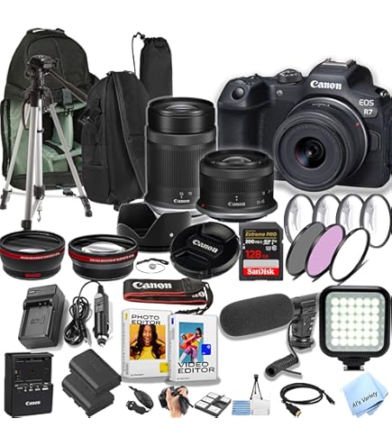 Amazon.com : Canon EOS R7 Mirrorless Camera (5137C002) + Canon EF
