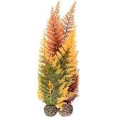 biOrb Winter Fern Plant Set, Colorful and Durable, Fern Inspired Aquarium Decorations, Green and White
