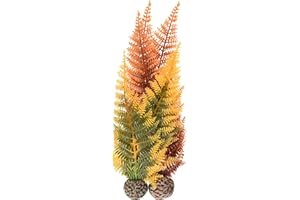 biOrb Winter Fern Plant Set, Colorful and Durable, Fern Inspired Aquarium Decorations, Green and White