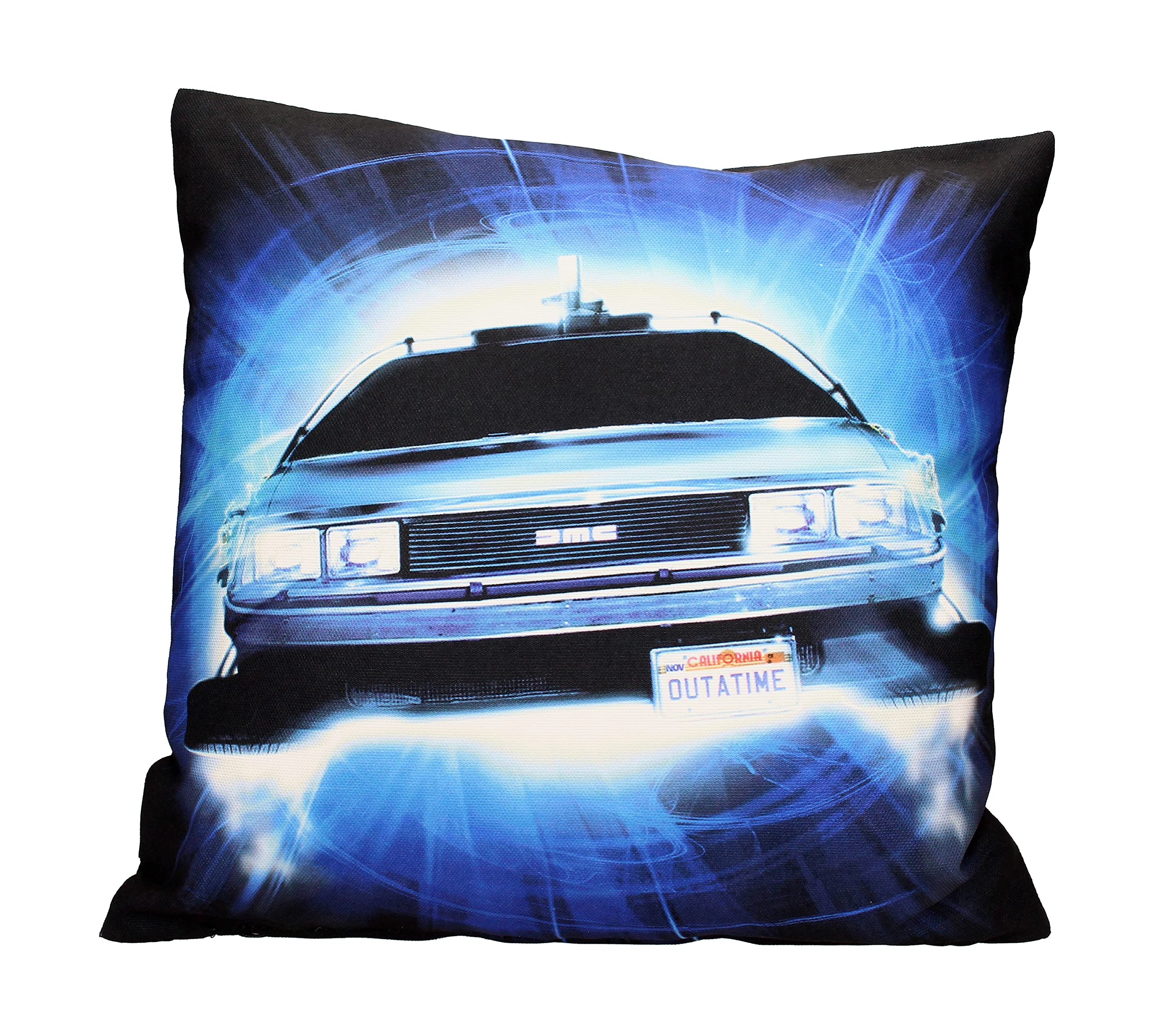 SD Toys- Delorean Roads Square Back To The Future Cushion, Colour (SDTUNI22209)