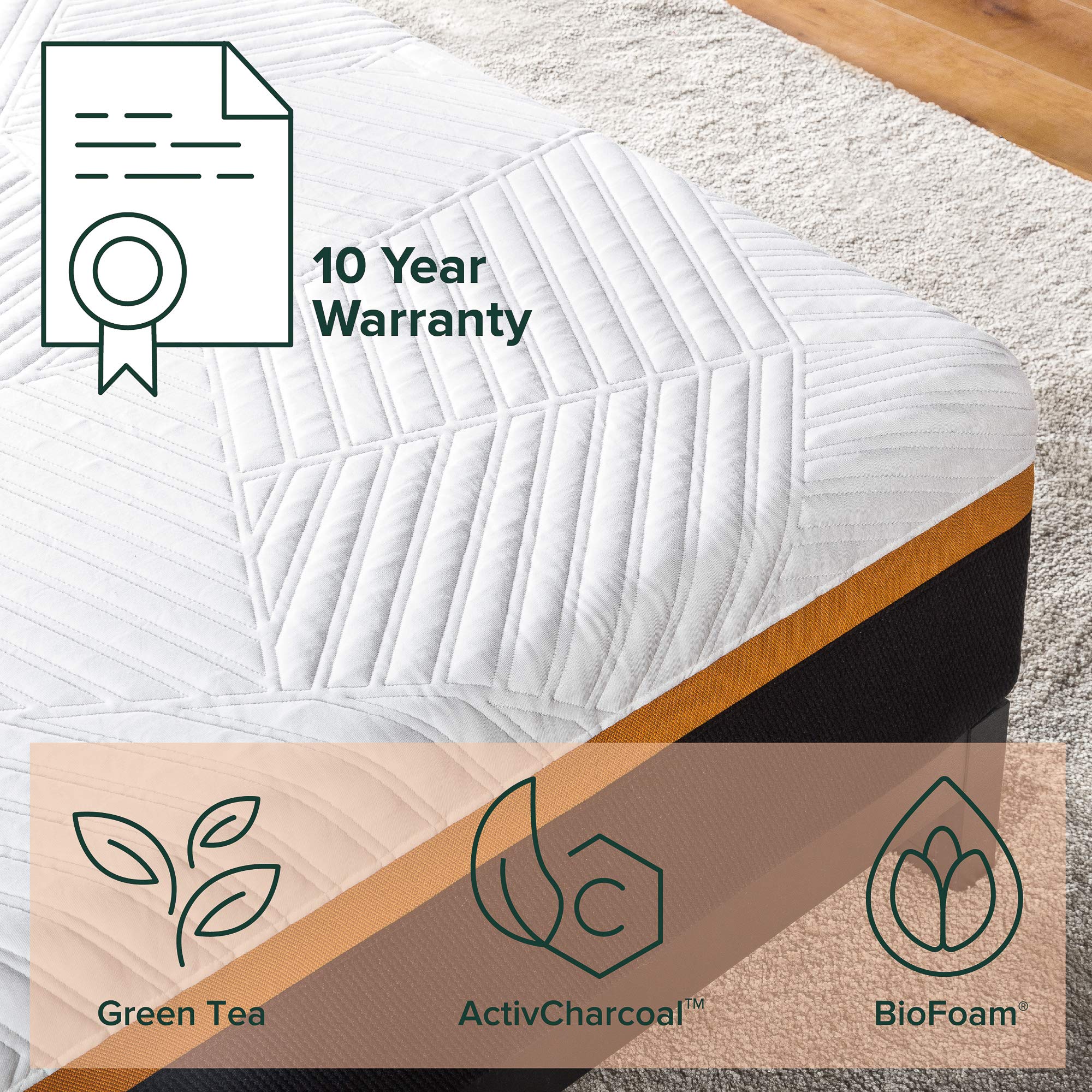 ZINUS 12 Inch Cooling Copper Adaptive Pocket Spring Hybrid Mattress/Moisture Wicking Cover/Cooling Foam/Pocket Innersprings for Motion Isolation/Mattress-in-a-Box, Queen