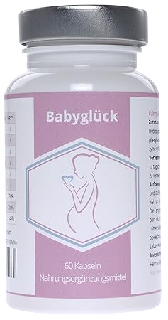 EXVital Babyglück, Folsäure für die zukünftige Mutter, während und nach der Schwangerschaft, 60 Kapseln in deutscher Premiumq