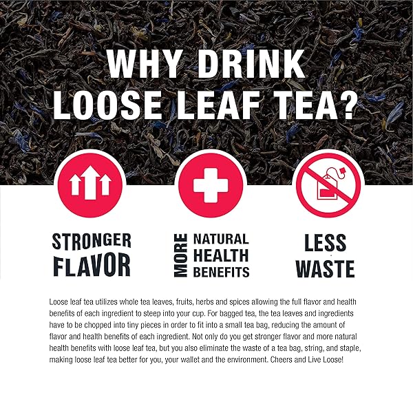 TIESTA TEA – EARL GREY DE LA CRÈME, LOOSE LEAF, CREAMY EARL GREY BLACK TEA, PREMIUM BLEND, CAFFEINATED BLACK, MAKE HOT OR ICED BREWS UP TO 200 CUPS, 16 OUNCE RESEALABLE BULK POUCH