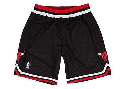 black and red bulls shorts