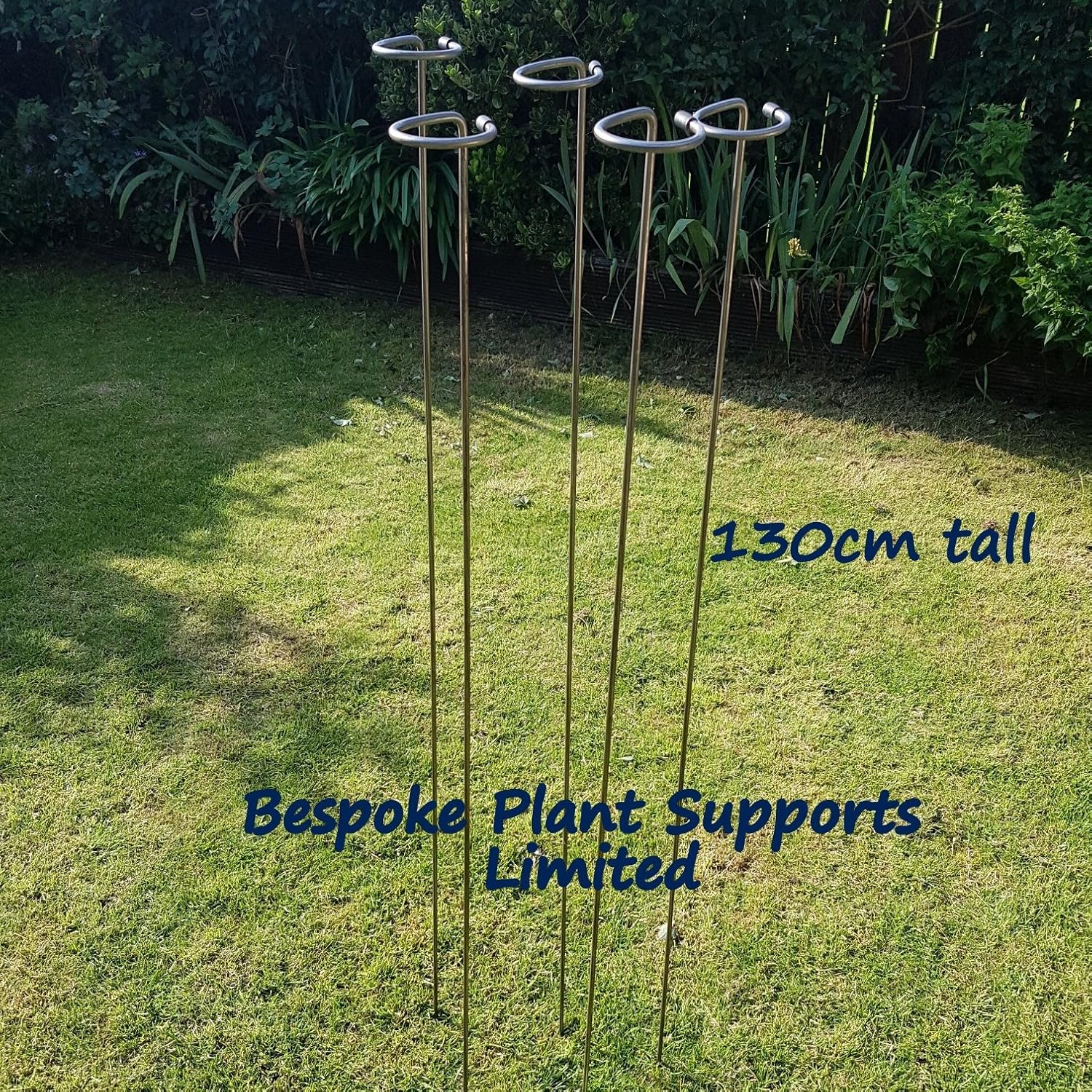 Garden & Outdoors 100cm or 130cm tall Metal Plant Supports Loop Stakes