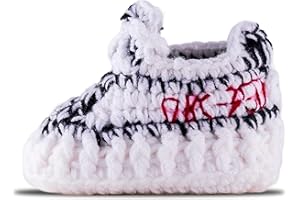 Diaper Book Club Baby Sneakers Crochet Hypebeast Shoes for Toddler Sneakerheads, Soft Booties for Boys & Girls, Designer Kids Fashion, Breathable & Comfortable Children's Kicks