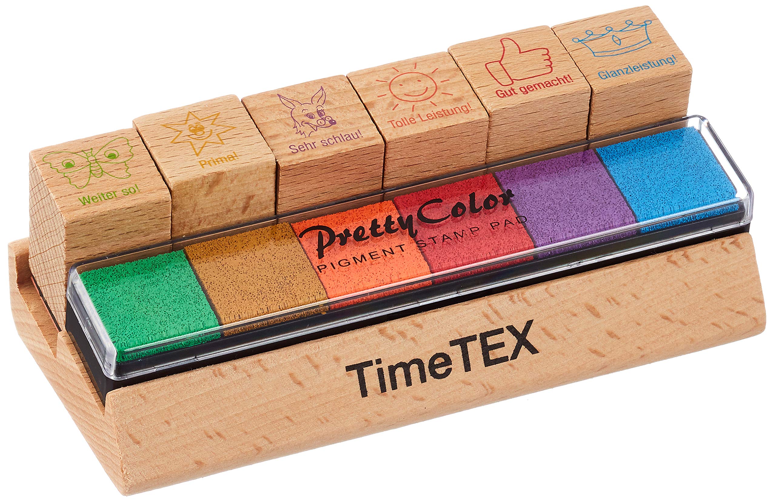 TimeTex Set Teacher Inspire Word Stamp, Wood