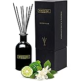 Benevolence LA Reed Diffusers for Home, Bergamot & Jasmine Relaxing Fragrance | Aromatherapy Reed Diffuser Sticks with Gift Box, Scented Sticks for Bathroom | Home Décor