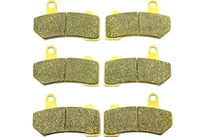 Master Chen Brake Pads for Harley Davidson Road King FLHR FLHRC Classic Special FLHRXS 2008 2009 2010 2011 2012 2013 2014 2015 2016 2017 2018 2019 2020 2021 2022 FA409 Front Rear Brakes MC0103