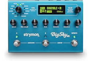 Strymon BigSky MX Reverb Workstation Guitar Effects Pedal for Electric and Acoustic Guitar, Synths, Vocals and Keyboards