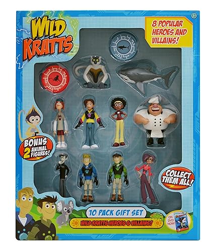 Tortuga Wild Kratts Action Figures Wild Kratts Toys 10-Pack Action