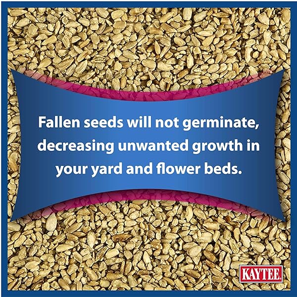 KAYTEE SUNFLOWER HEARTS & CHIPS WILD BIRD FOOD FOR CARDINALS, CHICKADEES, FINCHES, GOLDFINCHES, GROSBEAKS, NUTHATCHES, AND TITMICE, 14 LB