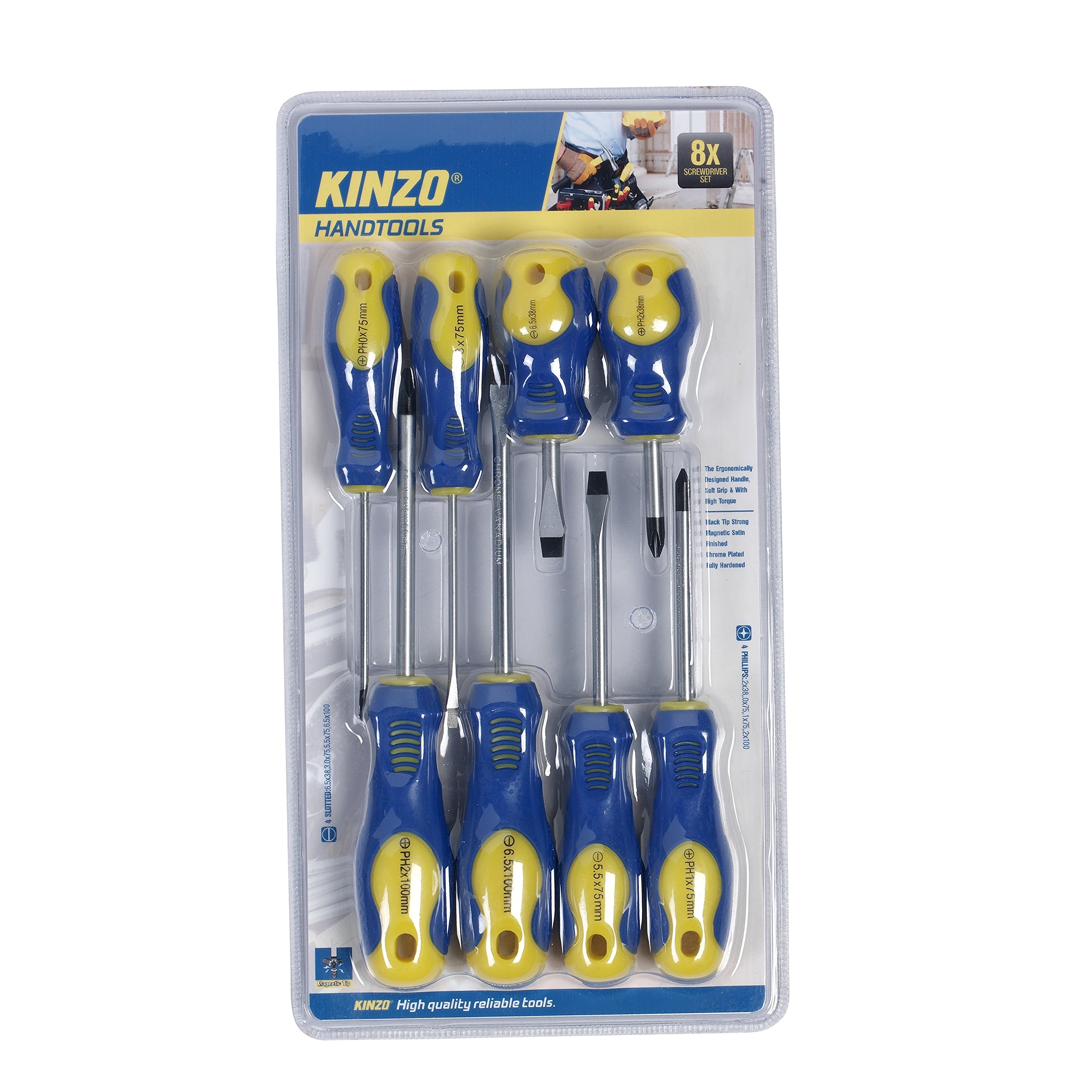 KINZO SCHROEVENDRAAIERS 8ST -